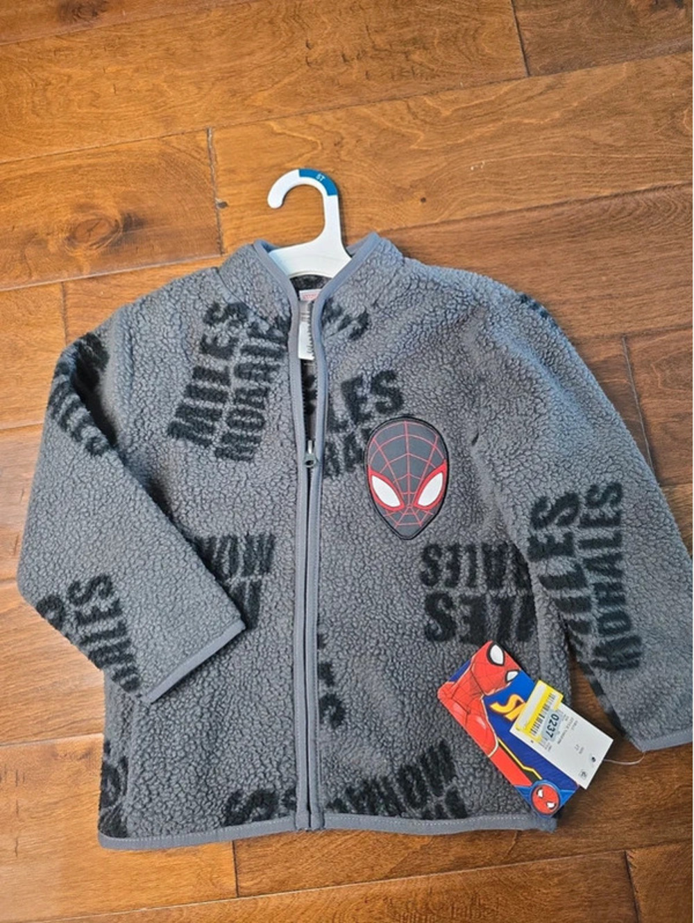 4t brand new spider man, fleece jacket item 237G2
